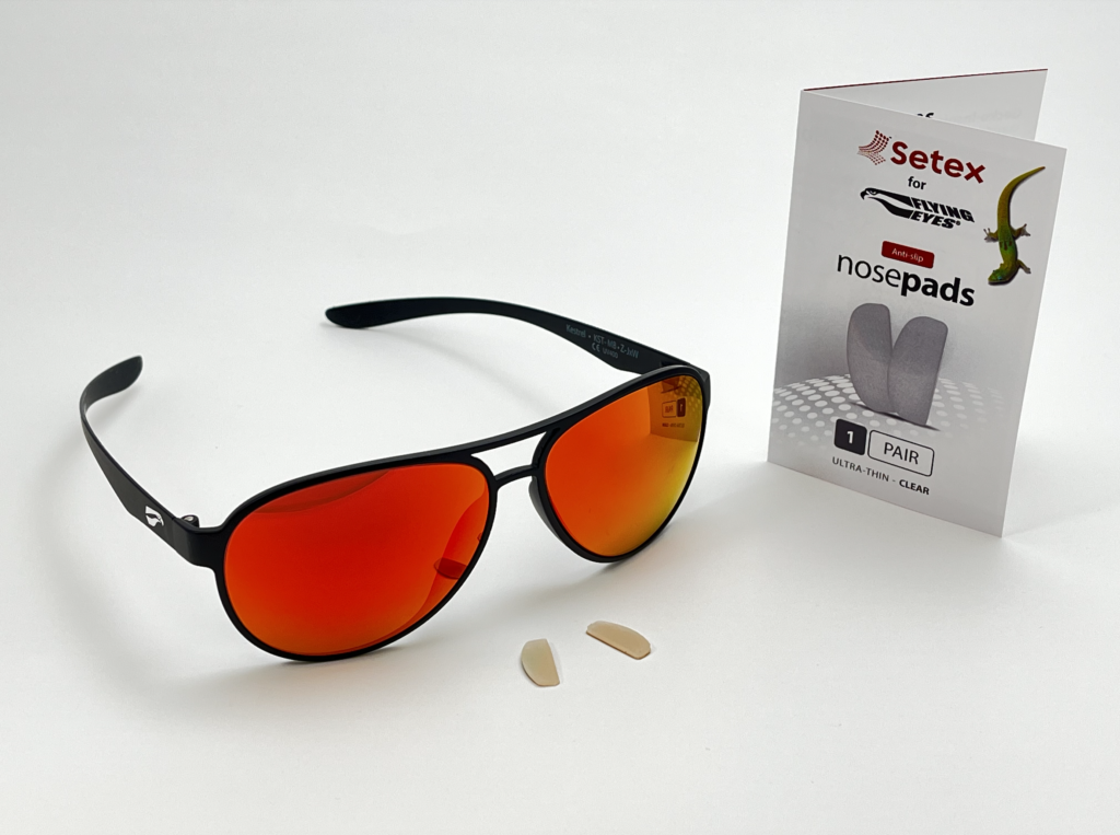 flying eyes eyeglasses and setex technologies nose pads